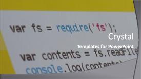  Presentation with java programming - Presentation featuring php language - java program code on projector background and a gray colored foreground