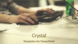  Presentation with computer software - Slide set featuring php language - software developer writing programming code background and a cream colored foreground