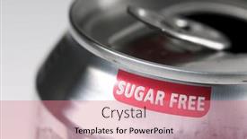  Presentation with sugar free - Presentation design having phrase-sugar-free-printed background and a coral colored foreground