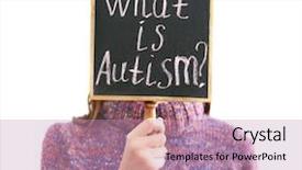  Presentation with autism - Presentation enhanced with phrase what is autism background and a coral colored foreground