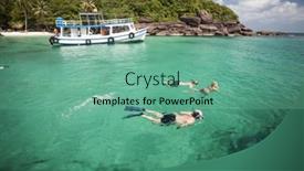  Presentation with divers - Beautiful theme featuring phu-quoc-vietnam-march-22 backdrop and a seafoam green colored foreground