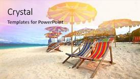  Presentation with tropical - Cool new slides with humid - colorful parasols on a tropical backdrop and a lemonade colored foreground