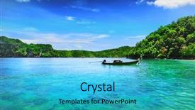  Presentation with how to design a landscape - PPT layouts enhanced with landscape background and a cyan colored foreground