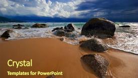  Presentation with sea weather - Beautiful slides featuring phuket island andaman sea kingdom backdrop and a  colored foreground