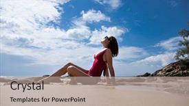  Presentation with sexy santa woman red - Audience pleasing PPT layouts consisting of phuket island thailand december 2017 backdrop and a  colored foreground