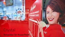  Presentation with airasia - Presentation theme with phuket-thailand-circa-january-2020 background and a red colored foreground