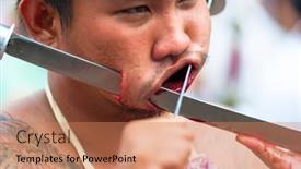  Presentation with participant - Audience pleasing PPT layouts consisting of phuket-thailand-oct-23-unidentified backdrop and a coral colored foreground