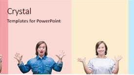  Presentation with down syndrome - Presentation theme having physic - collage of down syndrome woman background and a lemonade colored foreground