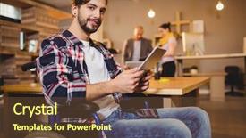  Presentation with graphic images - Beautiful theme featuring physic - portrait of graphic designer using backdrop and a tawny brown colored foreground