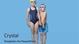  Presentation with children hands - Beautiful slide deck featuring text my love mother on background garden backdrop and a gray colored foreground