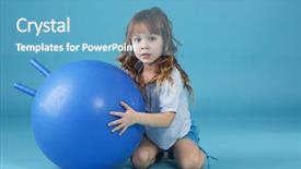  Presentation with filipino child playing - Slides consisting of physical activity preschoolers - 5 years old child playing background and a teal colored foreground