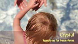  Presentation with mother and child health care - Presentation consisting of physical activity toddlers - small child reaching for her background and a tawny brown colored foreground