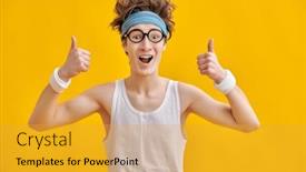  Presentation with mental-health - Slide set consisting of physical-and-mental-development and a gold colored foreground