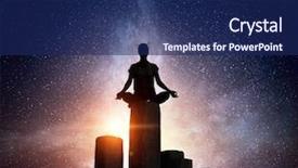  Presentation with physical therapy - PPT theme with physical and spiritual therapy mix background and a navy blue colored foreground