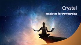  Presentation with physical therapy - PPT theme having physical and spiritual therapy background and a  colored foreground