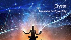  Presentation with physical therapy - Beautiful PPT layouts featuring physical and spiritual therapy backdrop and a navy blue colored foreground