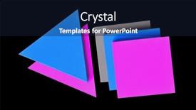  Presentation with colored - Presentation design with physical-colored-shaped-triangles background and a wine colored foreground