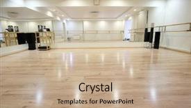  Presentation with interior design - Presentation consisting of physical design - interior of a sport background and a coral colored foreground