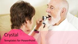  Presentation with disability - Amazing slide deck having physical disability - home health nurse checks backdrop and a coral colored foreground