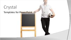  Presentation with physical education - PPT layouts having physical-education-teacher-holding background and a  colored foreground