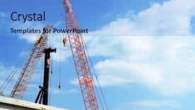  Presentation with physical hazard - PPT theme having physical hazard - construction site background and a  colored foreground