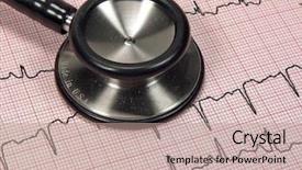  Presentation with cardiac - Beautiful theme featuring physical therapy devices - cardiac charting with stethoscope backdrop and a coral colored foreground