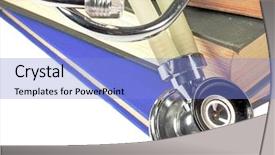  Presentation with medical - PPT layouts consisting of grungy fishing boat with two rods against white background background and a mint green colored foreground