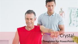  Presentation with physiotherapist - Amazing presentation having confident indian teacher writing math backdrop and a gray colored foreground