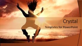  Presentation with magical - Slides consisting of physical training - full length of a sporty background and a gold colored foreground