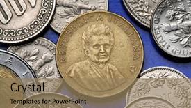  Presentation with physician - Cool new presentation theme with physician and educator maria montessori backdrop and a coral colored foreground