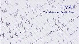  Presentation with physics - Colorful PPT theme enhanced with physics and geometry on copybook backdrop and a sky blue colored foreground