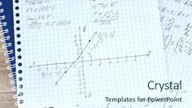  Presentation with physics - Beautiful PPT theme featuring physics and geometry on copybook backdrop and a cool aqua colored foreground