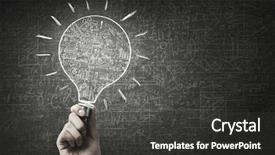  Presentation with electricity physics - Slides featuring physics electricity - bright idea for success background and a  colored foreground