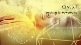  Presentation with geometry - Colorful PPT theme enhanced with physics level - geometry problem against pretty brunette backdrop and a blonde colored foreground