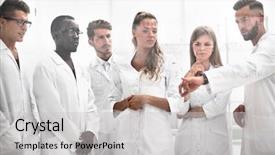  Presentation with formulas and trigonometric - Amazing slides having physics medical sciences - thoughtful scientists look at formulas backdrop and a light gray colored foreground