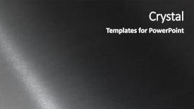  Presentation with brushed metal - PPT theme consisting of physics waves - brushed metal texture background and a dark gray colored foreground