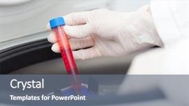  Presentation with laboratory - Cool new PPT theme with physiology - detail of a doctor using backdrop and a gray colored foreground