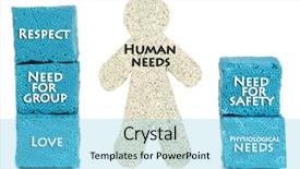  Presentation with colour blocking building blocks - Presentation theme consisting of physiology - little man and building blocks background and a light blue colored foreground