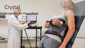  Presentation with bmr - Audience pleasing presentation theme consisting of physiology - man strapped to gurney backdrop and a lemonade colored foreground