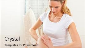  Presentation with physical therapy - Amazing slide set having physiotherapy doing physical therapy exercises backdrop and a  colored foreground