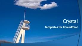  Presentation with garita del diablo - Presentation theme consisting of pi - albir beach in alfas del background and a ocean colored foreground