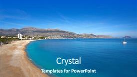  Presentation with beach - Amazing presentation having pi - albir beach in alfas del backdrop and a ocean colored foreground