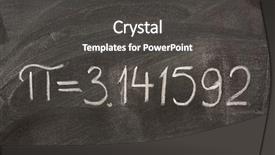  Presentation with first - Cool new presentation with pi - first seven digits backdrop and a dark gray colored foreground
