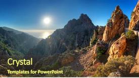  Presentation with sun rising over north america - Cool new presentation with piana with road through mountains backdrop and a tawny brown colored foreground