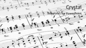  Presentation with abstract music - Cool new presentation theme with piano concert - music sheet - abstract art backdrop and a light gray colored foreground