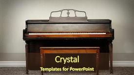  Presentation with old music - Beautiful presentation theme featuring piano in home for music backdrop and a tawny brown colored foreground