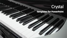  Presentation with piano - Amazing presentation theme having relationship between the children girl teasing and showing tongue backdrop and a soft green colored foreground