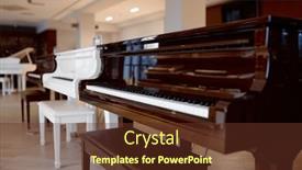  Presentation with musical instrument - Presentation consisting of piano-shop-background-with-many background and a tawny brown colored foreground