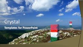  Presentation with give me that mountain - Audience pleasing slide set consisting of young female model holding pink tablet indoor girl portrait wearing leather jacket and black skirt fashion lady with long brown hair wear cool outfit and high heels backdrop and a gray colored foreground