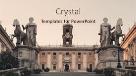  Presentation with rome - Theme enhanced with piazza-del-campidoglio-in-rome background and a lemonade colored foreground